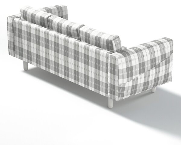 Potah na pohovku IKEA Norsborg 3-místná barva šedá látka pletený vzor, vzorované