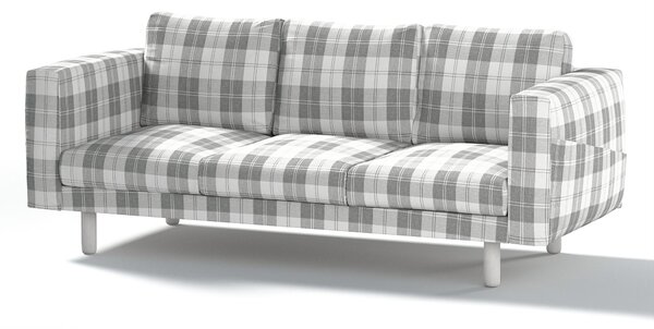 Potah na pohovku IKEA Norsborg 3-místná barva šedá látka pletený vzor, vzorované