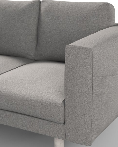 Potah na pohovku IKEA Norsborg 3-místná barva šedá látka pletený vzor