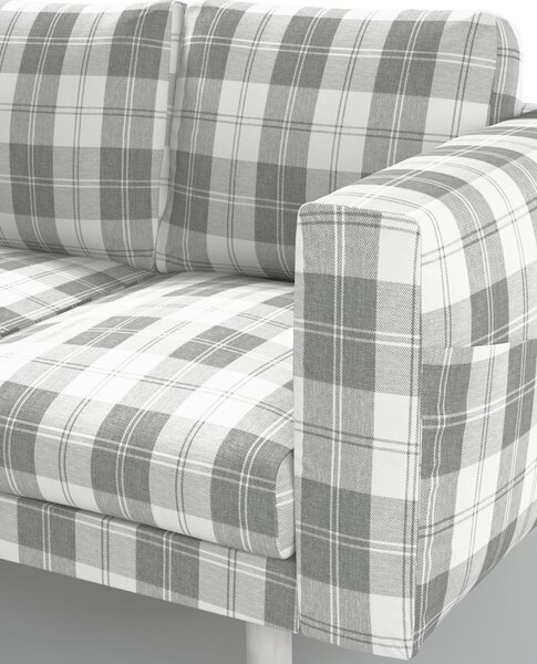 Potah na pohovku IKEA Norsborg 3-místná barva šedá látka pletený vzor, vzorované