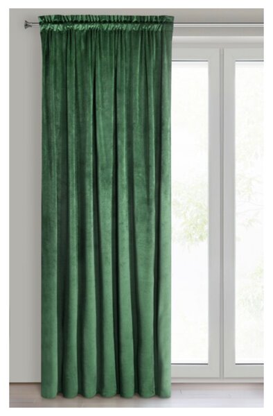 Závěs MELANIE 2 tmavě zelená, 140x270 cm