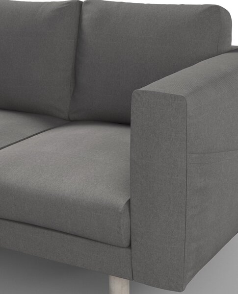 Potah na pohovku IKEA Norsborg 3-místná barva šedá látka pletený vzor