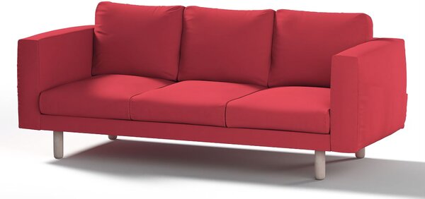 Potah na pohovku IKEA Norsborg 3-místná barva červená látka pletený vzor