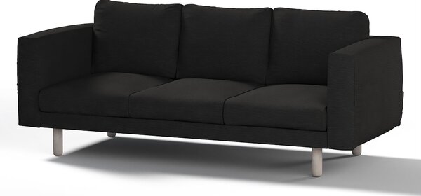 Potah na pohovku IKEA Norsborg 3-místná barva černá látka pletený vzor