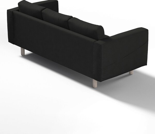 Potah na pohovku IKEA Norsborg 3-místná barva černá látka pletený vzor