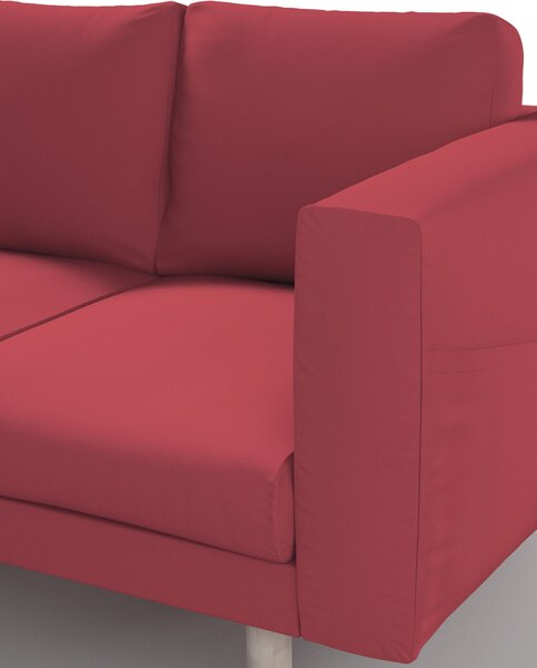 Potah na pohovku IKEA Norsborg 3-místná barva červená látka pletený vzor
