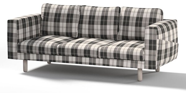 Potah na pohovku IKEA Norsborg 3-místná barva černá látka pletený vzor, vzorované