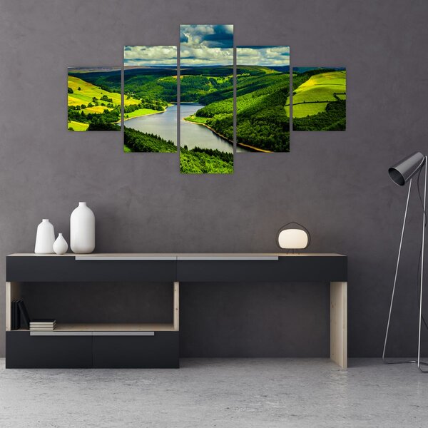 Obraz - Zelená krajina (125x70 cm)