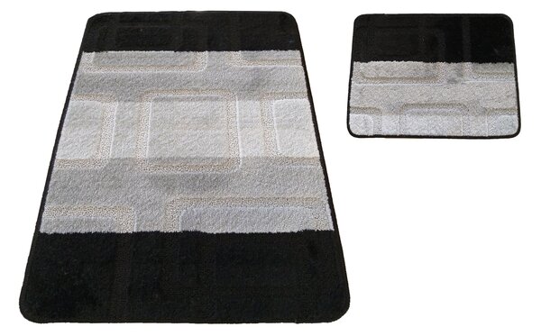 Sada koupelnových koberečků Montana 04N - černá