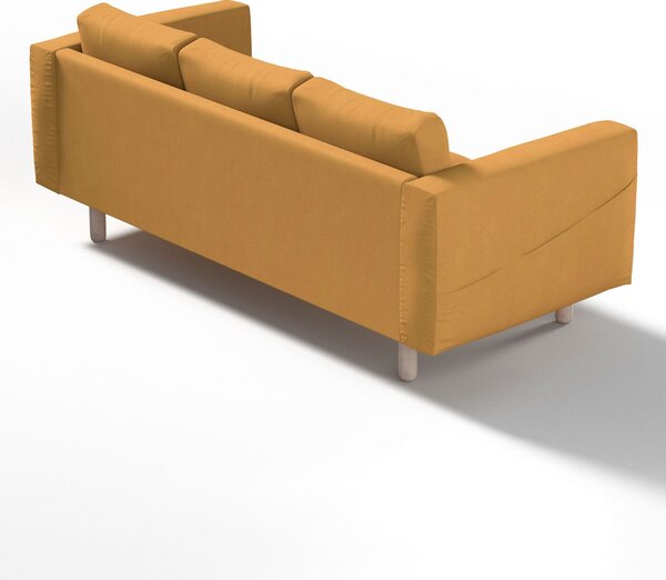 Potah na pohovku IKEA Norsborg 3-místná barva žlutá látka pletený vzor