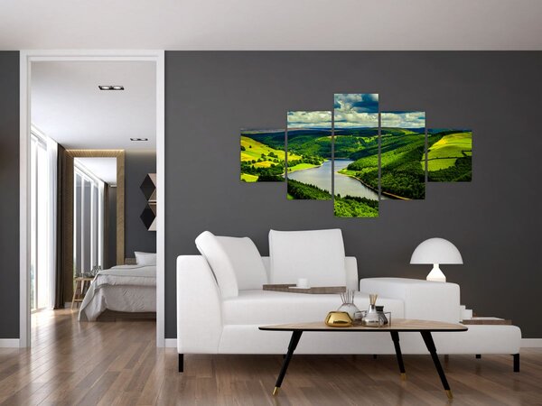 Obraz - Zelená krajina (125x70 cm)