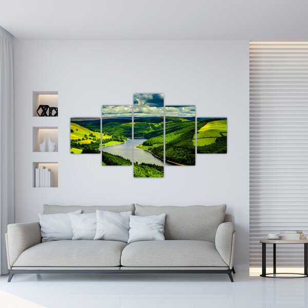 Obraz - Zelená krajina (125x70 cm)