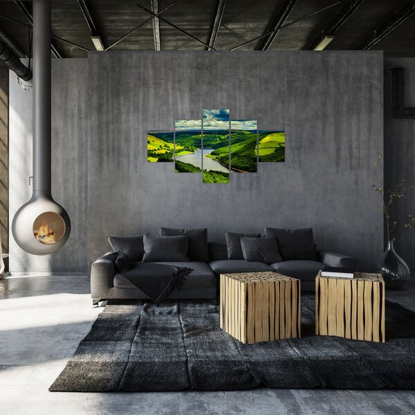 Obraz - Zelená krajina (125x70 cm)
