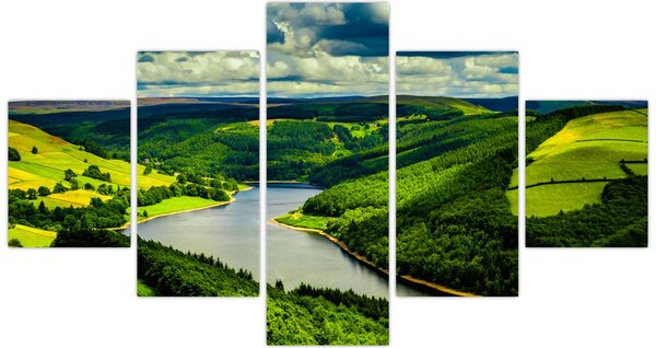 Obraz - Zelená krajina (125x70 cm)