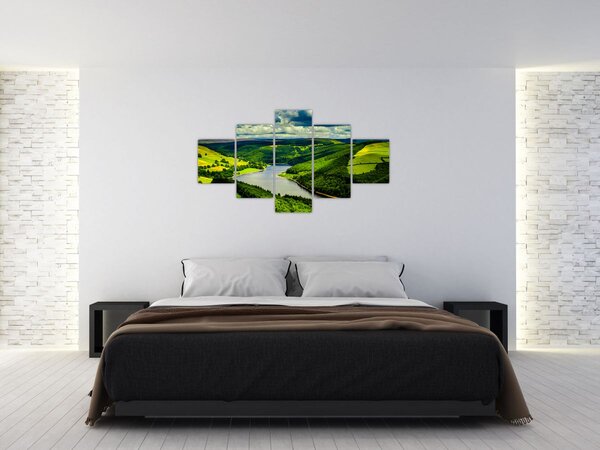 Obraz - Zelená krajina (125x70 cm)