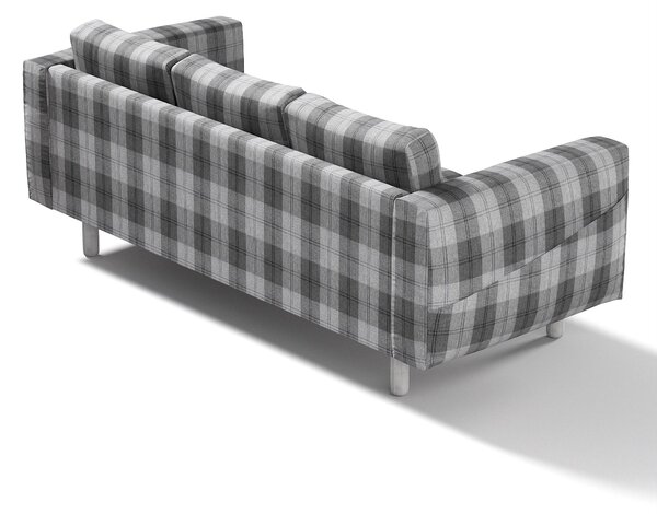 Potah na pohovku IKEA Norsborg 3-místná barva šedá látka pletený vzor, vzorované