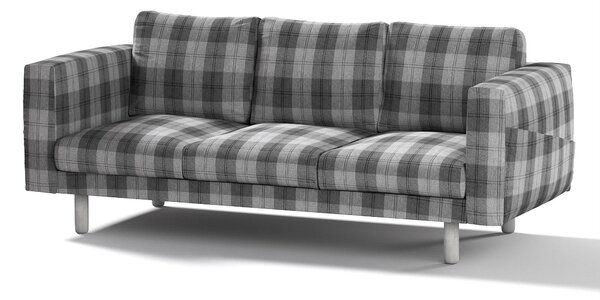Potah na pohovku IKEA Norsborg 3-místná barva šedá látka pletený vzor, vzorované