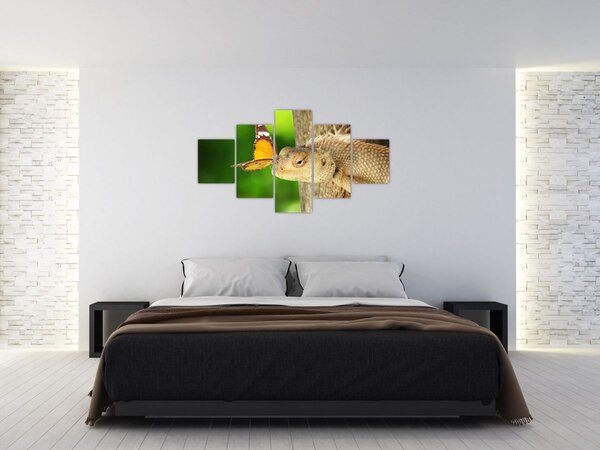 Obraz - Ještěr (125x70 cm)