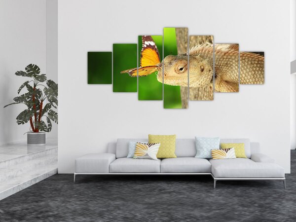 Obraz - Ještěr (210x100 cm)