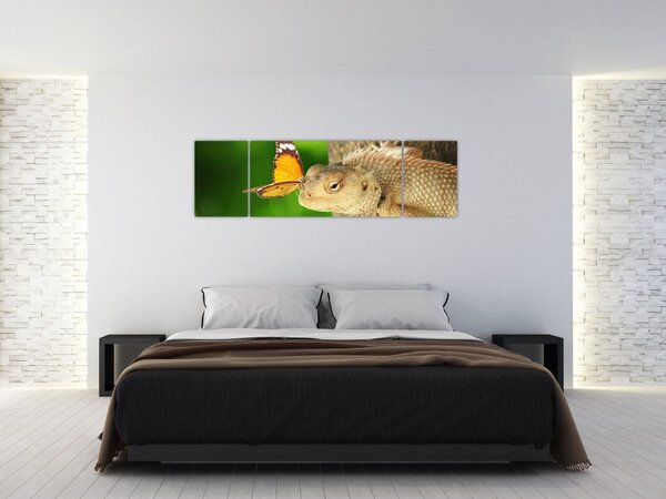 Obraz - Ještěr (170x50 cm)