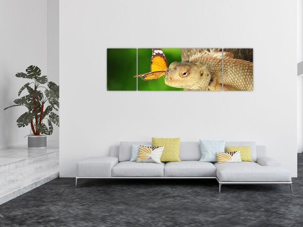 Obraz - Ještěr (170x50 cm)