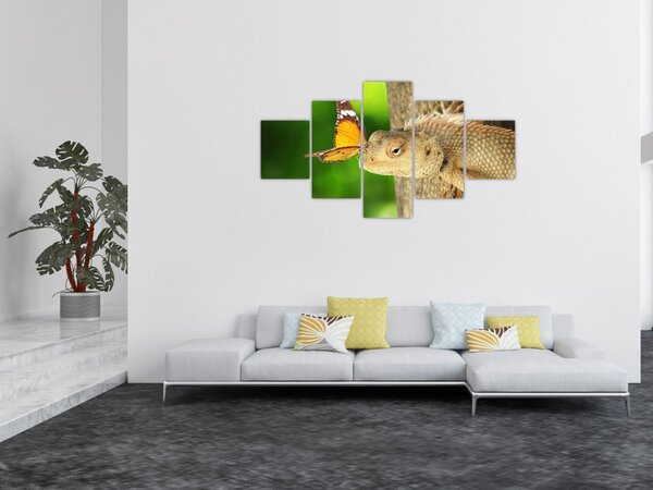 Obraz - Ještěr (125x70 cm)