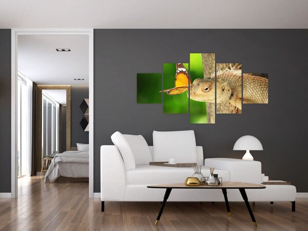 Obraz - Ještěr (125x70 cm)