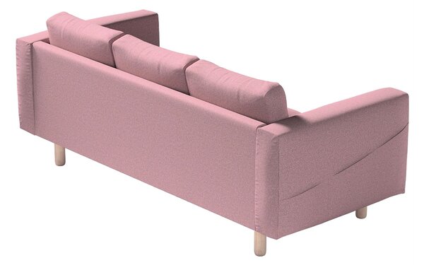 Potah na pohovku IKEA Norsborg 3-místná barva růžová látka pletený vzor