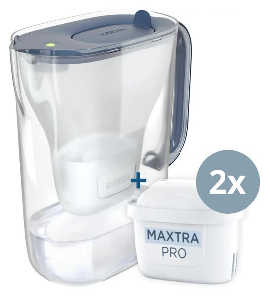 Filtrační konvice Brita Style Essential 2,4 l šedomodrá + 2 filtry