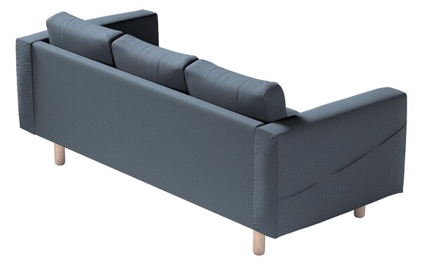 Potah na pohovku IKEA Norsborg 3-místná barva modrá látka pletený vzor