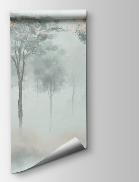 Fototapeta Skupina stromů v mlze, Přírodní fototapety, Populární fototapety, w01599 - Tapeko.co.cz