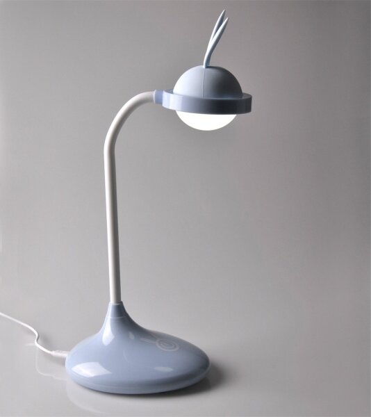 LED Dětská dotyková lampička RABBIT LED/0,4W/5V 3000/6500K modrá + USB