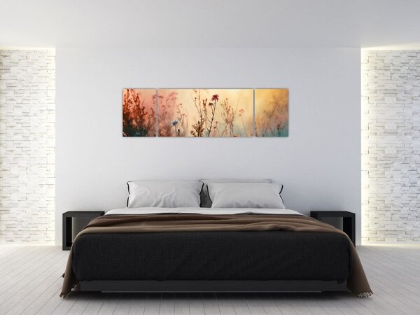 Obraz - Divoké kvítí (170x50 cm)