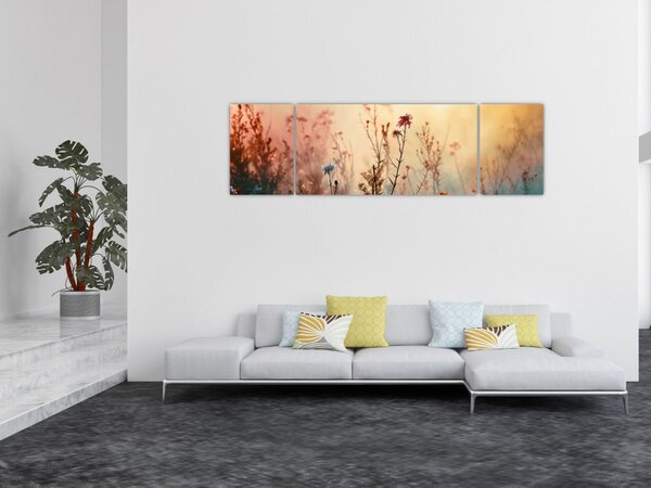 Obraz - Divoké kvítí (170x50 cm)