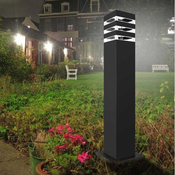 Venkovní lampa TEKSAS 1xE27/12W/230V IP44 44 cm antracit