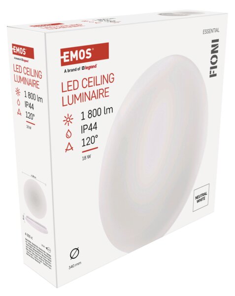 Nástěnné LED svítidlo FIONI bílá, průměr 34 cm