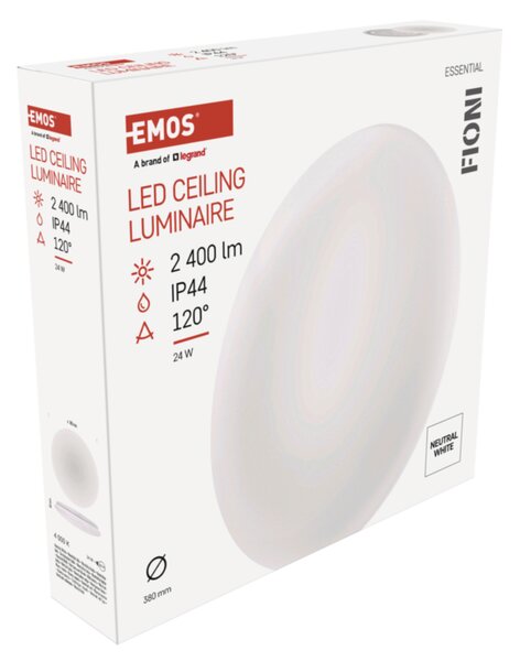 Nástěnné LED svítidlo FIONI bílá, průměr 38 cm