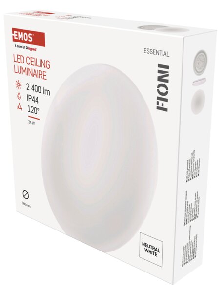 Nástěnné LED svítidlo FIONI bílá, průměr 38 cm