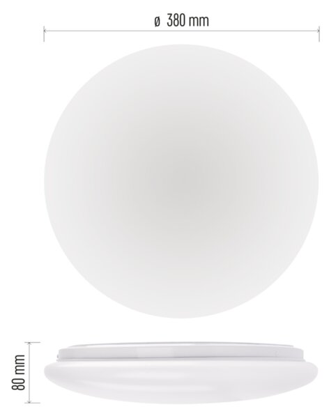 Nástěnné LED svítidlo FIONI bílá, průměr 38 cm