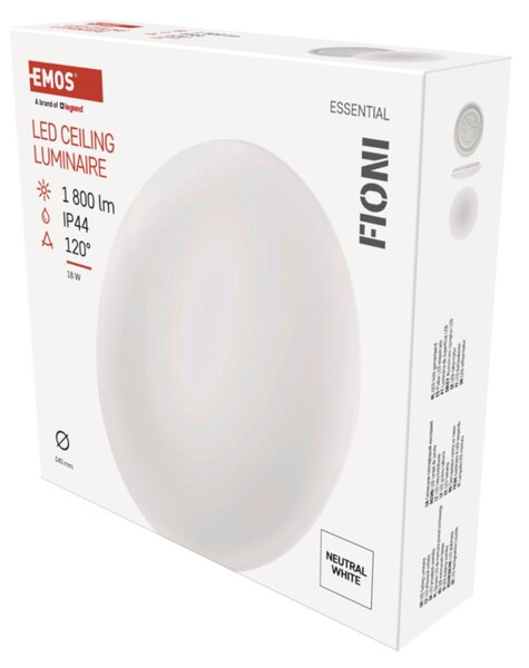 Nástěnné LED svítidlo FIONI bílá, průměr 34 cm