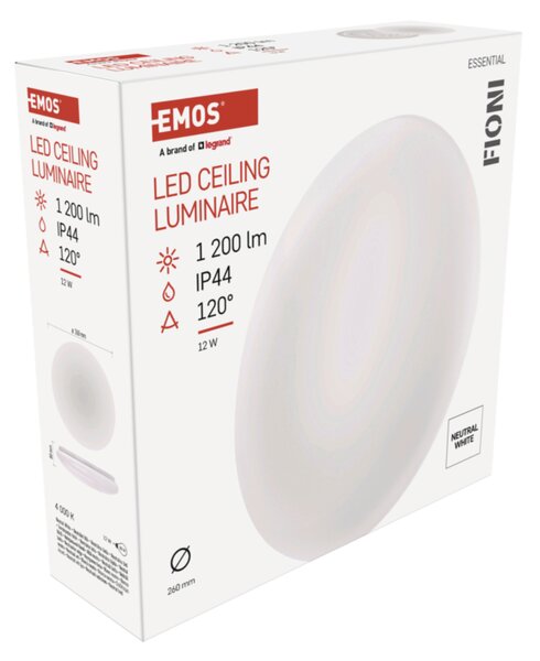 Nástěnné LED svítidlo FIONI bílá, průměr 26 cm