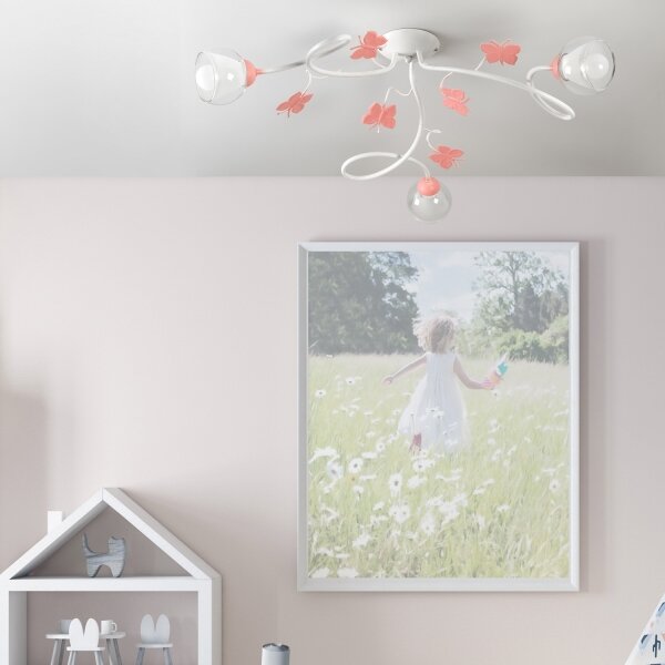 ONLI - Dětský přisazený lustr BUTTERFLY 3xE14/6W/230V