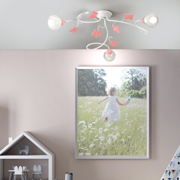 ONLI - Dětský přisazený lustr BUTTERFLY 3xE14/6W/230V