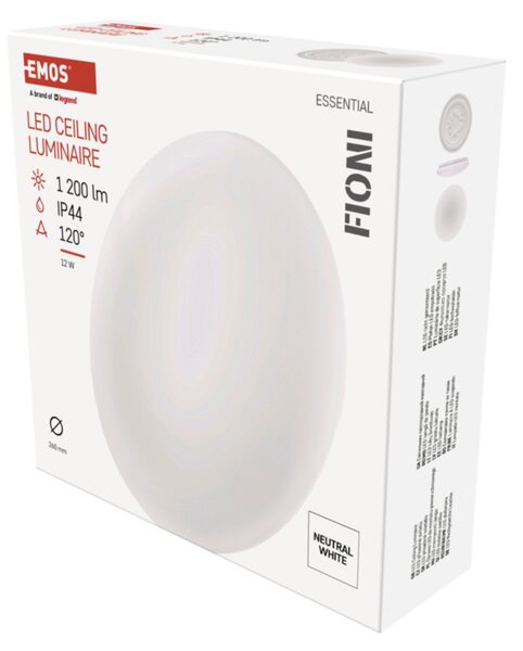 Nástěnné LED svítidlo FIONI bílá, průměr 26 cm