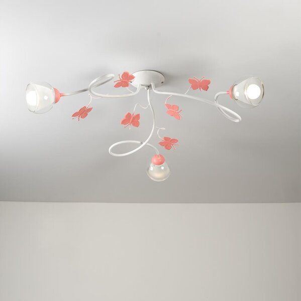 ONLI - Dětský přisazený lustr BUTTERFLY 3xE14/6W/230V
