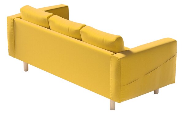 Potah na pohovku IKEA Norsborg 3-místná barva žlutá látka sametová