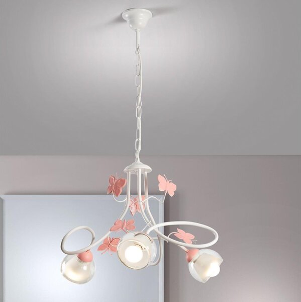 ONLI - Dětský lustr BUTTERFLY 3xE14/6W/230V