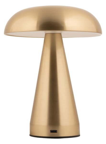 LED stmívatelná stolní lampa ve zlaté barvě s kovovým stínidlem (výška 20,5 cm) Rachel – Leitmotiv