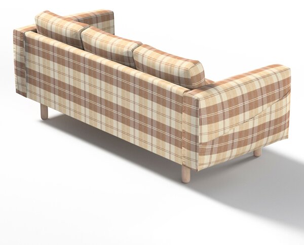 Potah na pohovku IKEA Norsborg 3-místná barva béžová látka pletený vzor, vzorované
