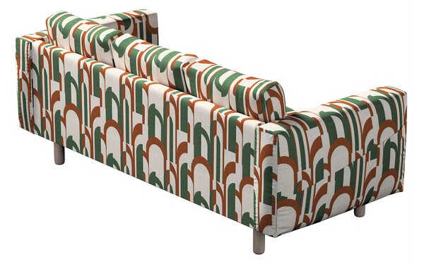 Potah na pohovku IKEA Norsborg 3-místná barva zelená látka pletený vzor, vzorované